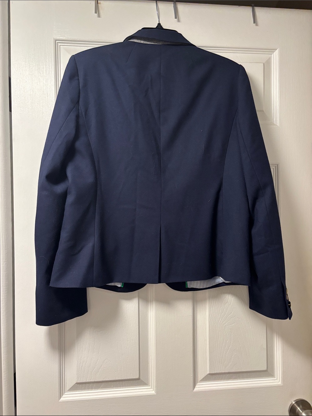 J. Crew Women's Navy Blazer with Gold Buttons - Picture 4 of 4